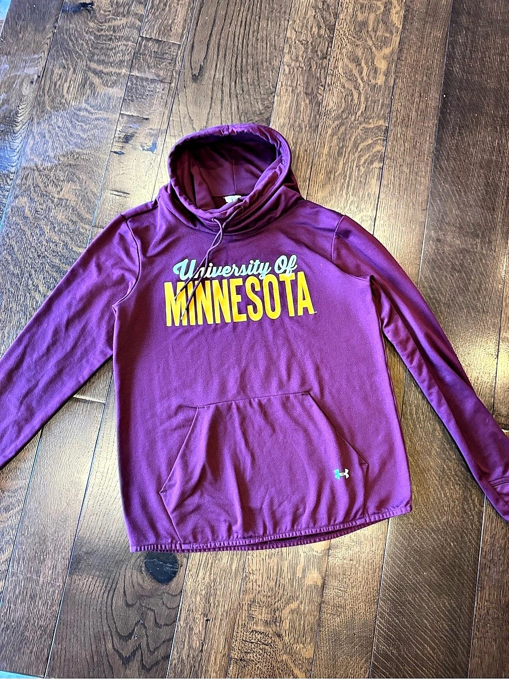 Under Armour University of Minnesota Golden Gophers Funnel Neck Loose Hoodie